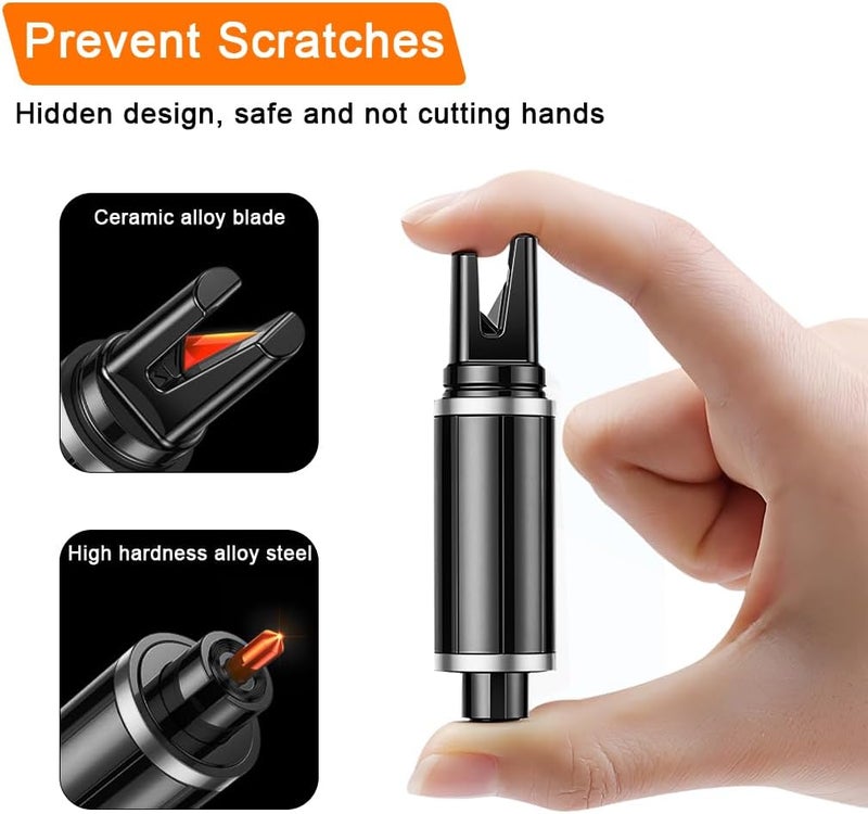 ELEPHANTBOAT STHIRA® Compact Safety Hammers for Car Keyring, 2 in 1 Dual Head Safety Hammer with Seatbelt Cutter & Alloy Steel Window Breaker, Car Emergency Tool Life Hammer - Image 3