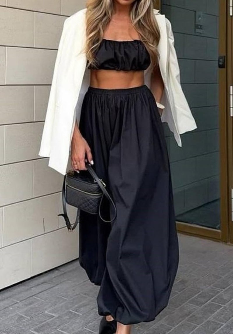 NRTHYE Womens Summer Baggy Casual Pleated Harem Pants Loose Elastic Waist Wide Leg Hippie Long Balloon Pants Trousers - Image 4