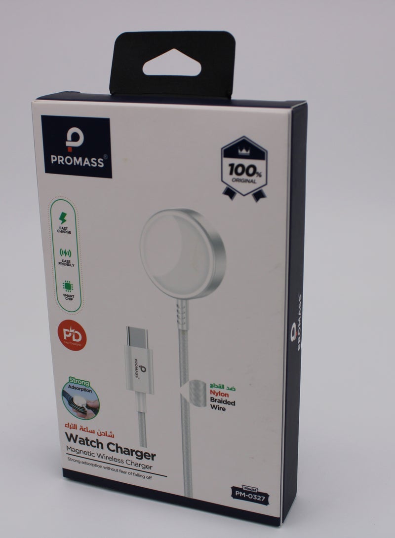 بروماس شاحن ساعة مغناطيسي لاسلكي سلك مضفر من النايلون امتزاز قوي - Image 2