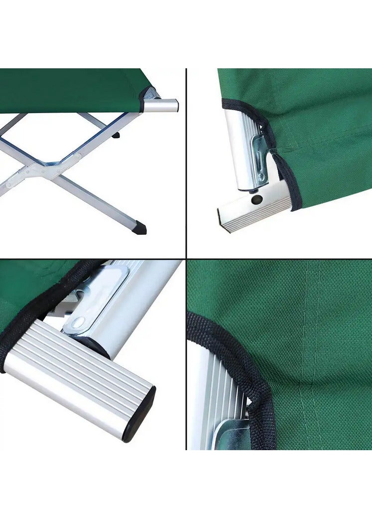 GO2CAMPS Heavy Duty Foldable Camping Bed With Carry Bag | Sun Lounger | Travel Bed | Camping Cot | Portable Multifunctional Trip Bed For Hiking, Beach, Desert, Home,Offices,Traveling | Military-Grade Portable Sleeping Bed With 190Cm Length, 65Cm Width, And 42Cm Height â€“ Ideal For Camping, Hiking, And Outdoor Adventures - Image 2