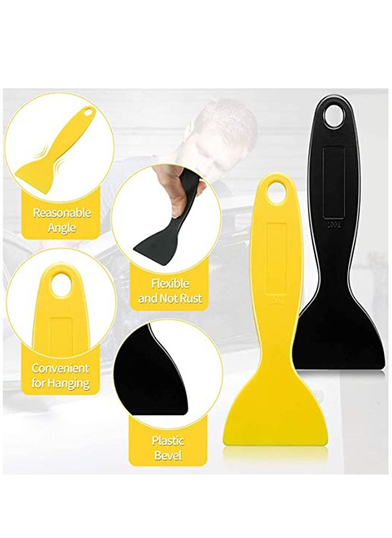 Y&D Plastic Putty Knife Spatula, Resin Removal Vinyl Film Wrap Cleaner Scraper Air Bubble Remover Sticker Installation Tool, Reusable  - Image 2