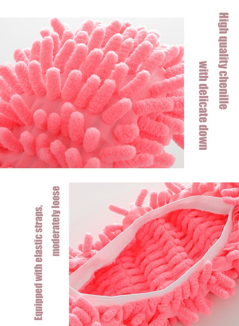 Dust Sock Cleaning Slippers,Mop Slippers for Floor Cleaning, Microfiber Dust Mop Slippers Covers Dust Hair Cleaner Foot Socks Mop Caps, Multi-Function Floor Cleaning Shoe Covers  - Image 5