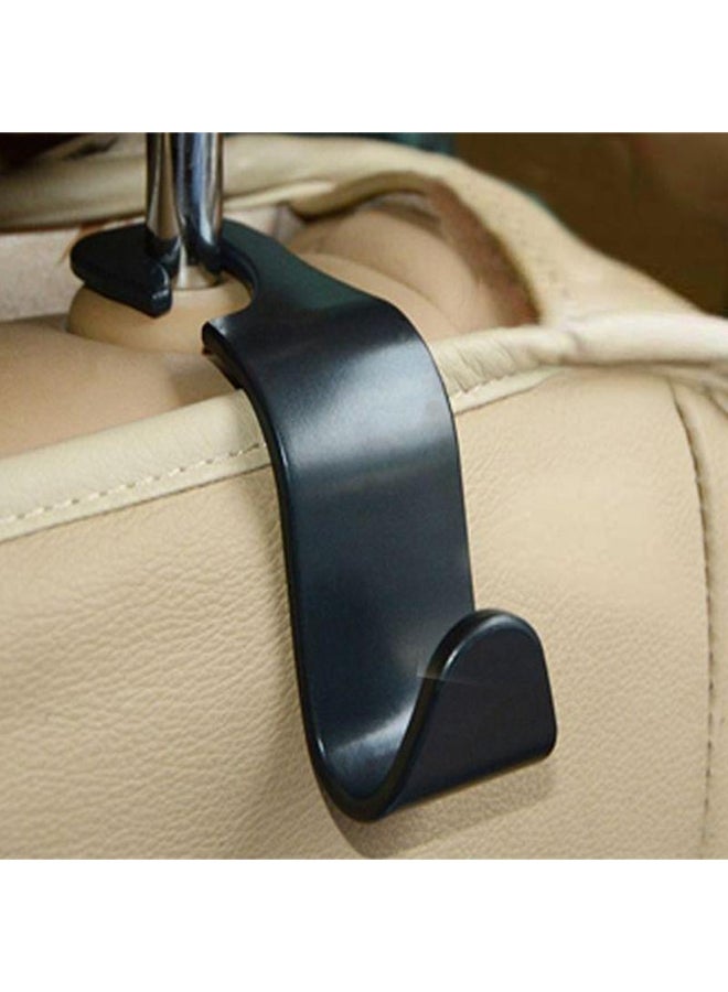 Generic Car Seat Headrest Hook Hanger Black Storage Organizer Universal For Handbag Purse Coat Fit Universal Vehicle Car Holder  - Image 1