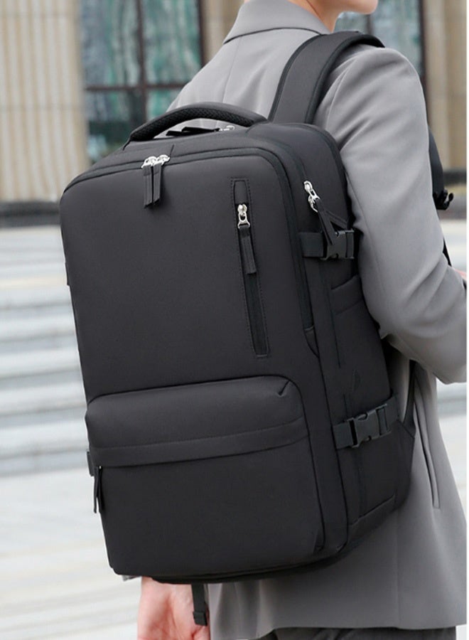 Royal Extra Large 55L Travel Laptop Backpack ,  Water Resistant College School Computer Bag for 17 Inch Laptop and Notebook, Airline Approved Business Work Bag  Anti Theft Computer Bag Work College School Bookbags Gifts,for Men Women (Black)  - Image 4