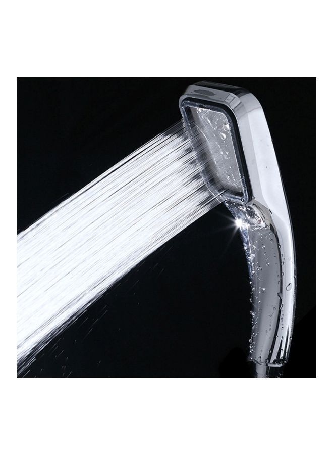 NIBEMINENT ABS Plated Handheld Shower Head Silver/Black 21.5x8x3centimeter - Image 4