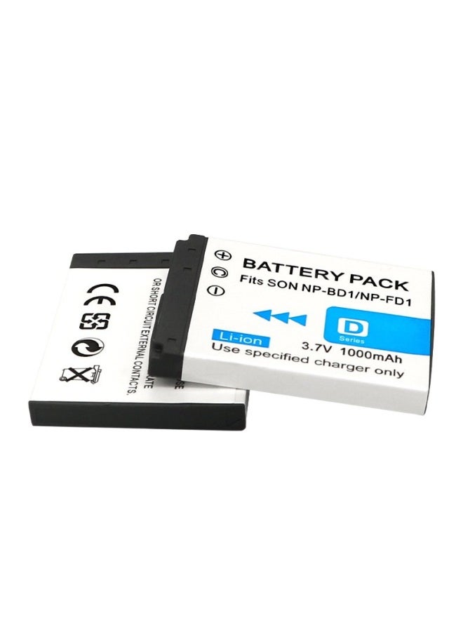 Generic - For Sony NP-BD1/FD1 Lithium Battery Digital Camera Battery-Standard Capacity:1000mAh - Image 1