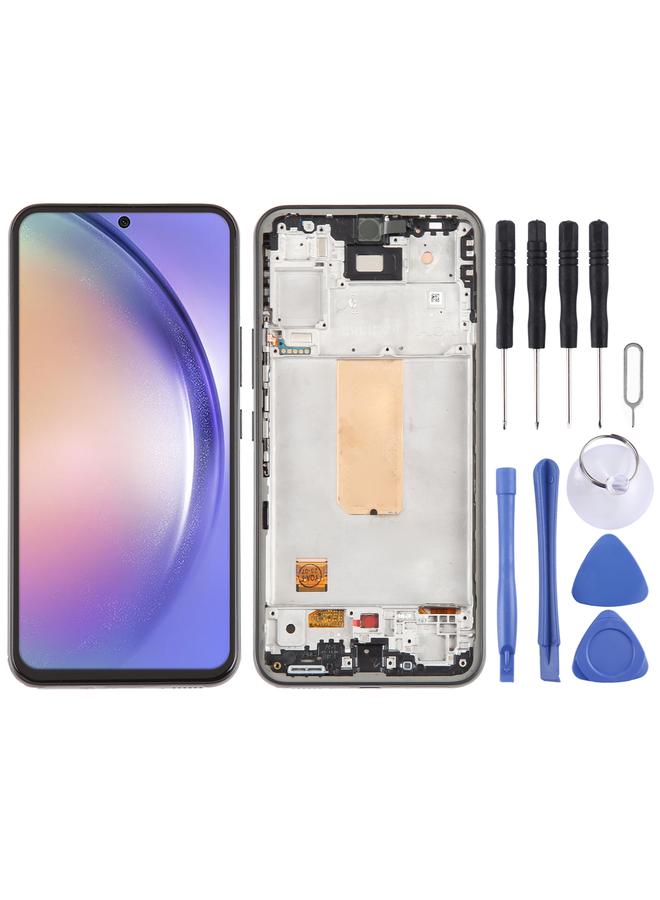 erorex Replacement For Samsung Galaxy A54 5G SM-A546 6.43 inch OLED LCD Screen Digitizer Full Assembly with Frame - Image 1