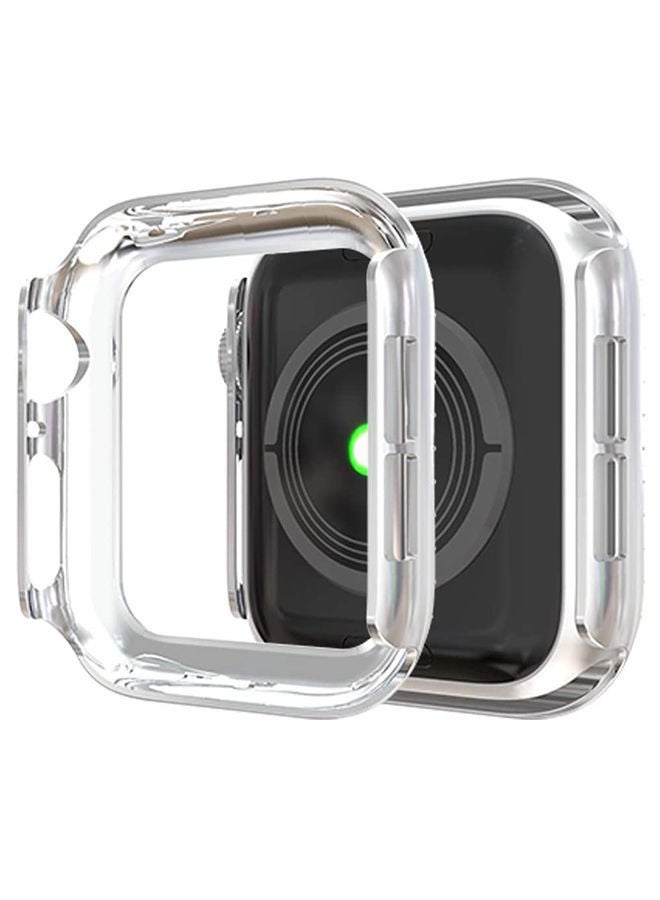 Y&D Super Luxurious Bling Crystal Protective Case Cover For Apple Watch Series 4/5 44mm Silver - Image 3