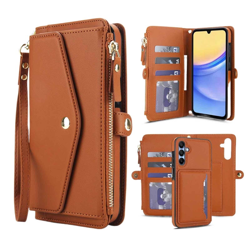 Protective Case | Drop Protection | Kickstand | Shockproof Cover for Samsung Galaxy S21 Ultra | Brown - Image 1