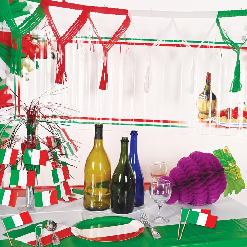 Beistle 12-Pack Italian Rayon Flag, 4-Inch by 6-Inch - Image 5