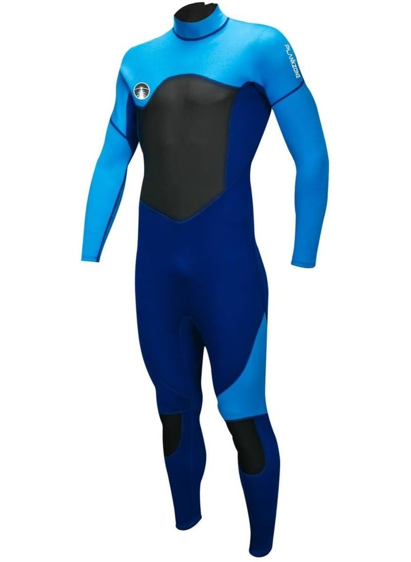 Plankzone 3MM Neoprene Super Stretch Full Body Wetsuit, Back Zipper, UV Protection, for Spearfishing, Snorkeling, Surfing, Scuba Diving - Image 2