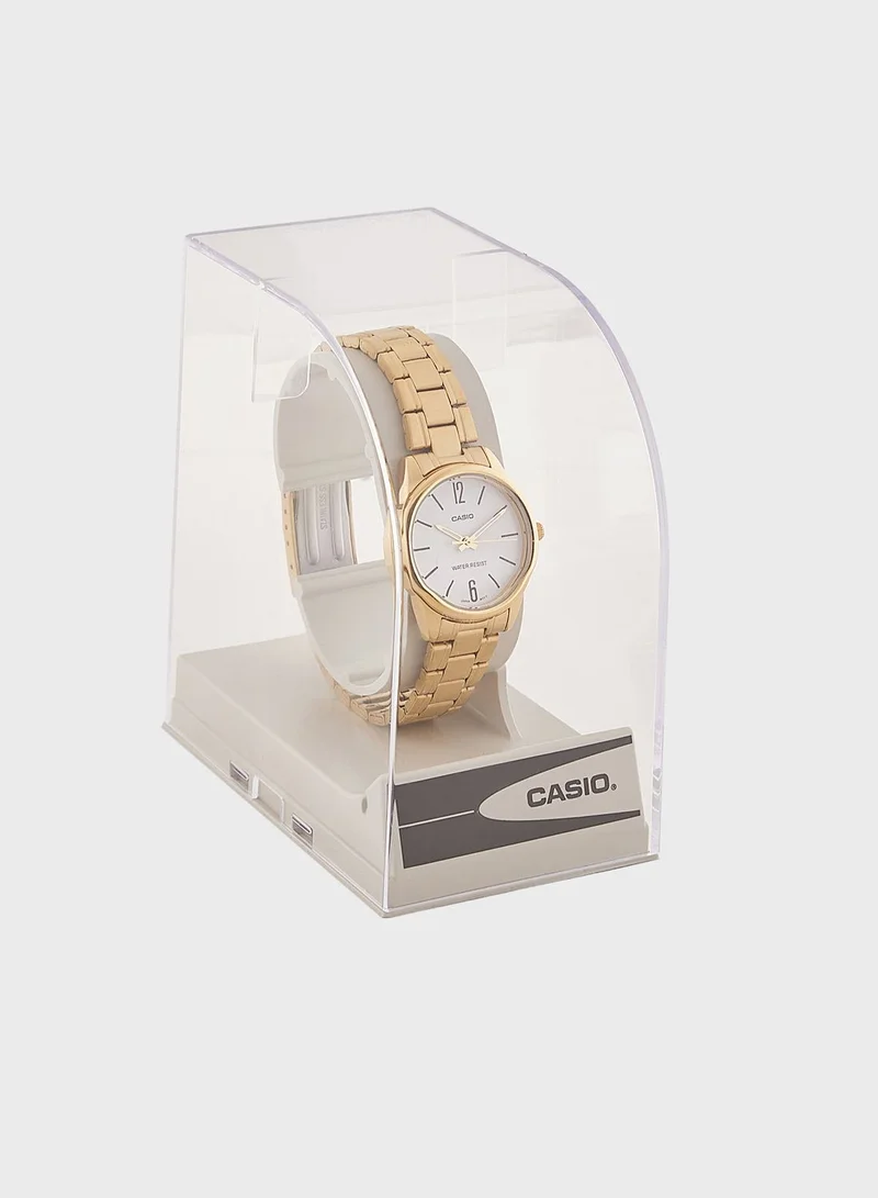 كاسيو ساعة أنالوج بسوار من الفولاذ