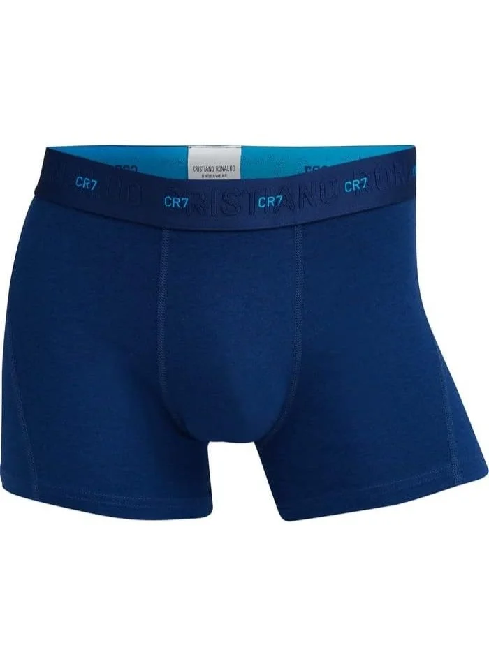 Cr7 CR7 Men’s Basic Underwear 3-Pack Navy – Comfortable Cotton Stretch Briefs, Breathable Everyday Innerwear