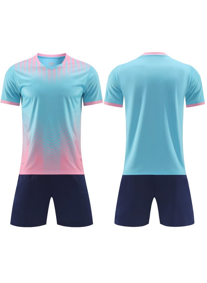 New Quick-drying Football Uniform Suit Adult Children's Football Training Uniform Running Uniform Student Competition Team Uniform Diy