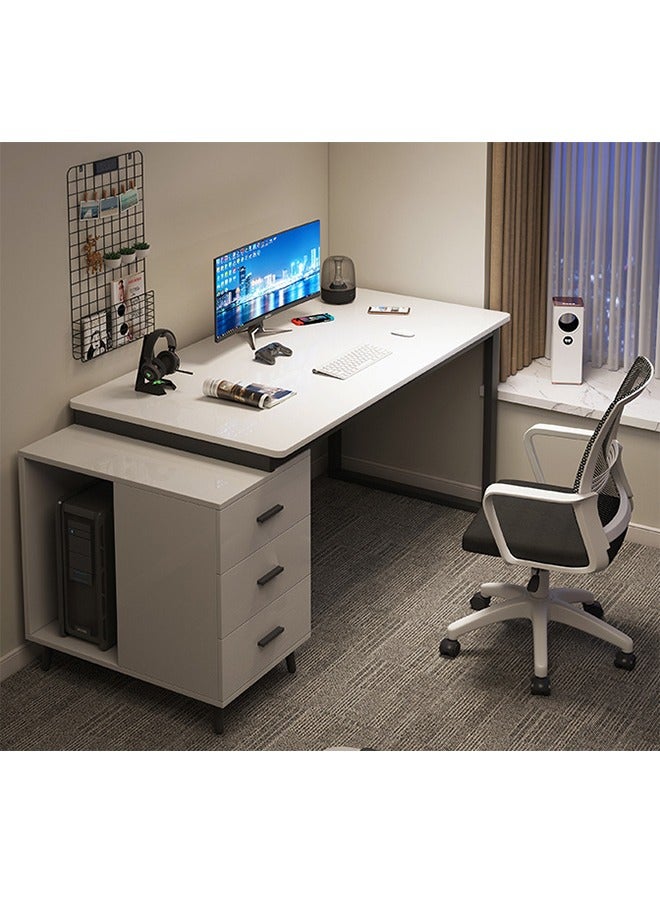 مكتب مكتب متعدد الوظائف الحديث, جدول المكتب المنزلي, مكتب الدراسة, جدول التعلم, مكتب اللعبة, جدول اللعبة قابل للتوسع, توسع, وتصميم التخزين المتعدد, 120 سم × 60 سم × 75 سم - Image 1