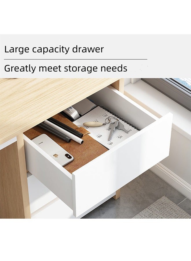 مكتب مكتب متعدد الوظائف الحديث, جدول المكتب المنزلي, مكتب الدراسة, جدول التعلم, مكتب اللعبة, جدول اللعبة قابل للتوسع, توسع, وتصميم التخزين المتعدد, 120 سم × 60 سم × 75 سم - Image 4