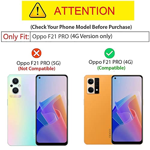 Kapa Tank Back Cover for Oppo F21 Pro (4G), Ring + Slider Shockproof Lens Protection Case (Black) - Image 2