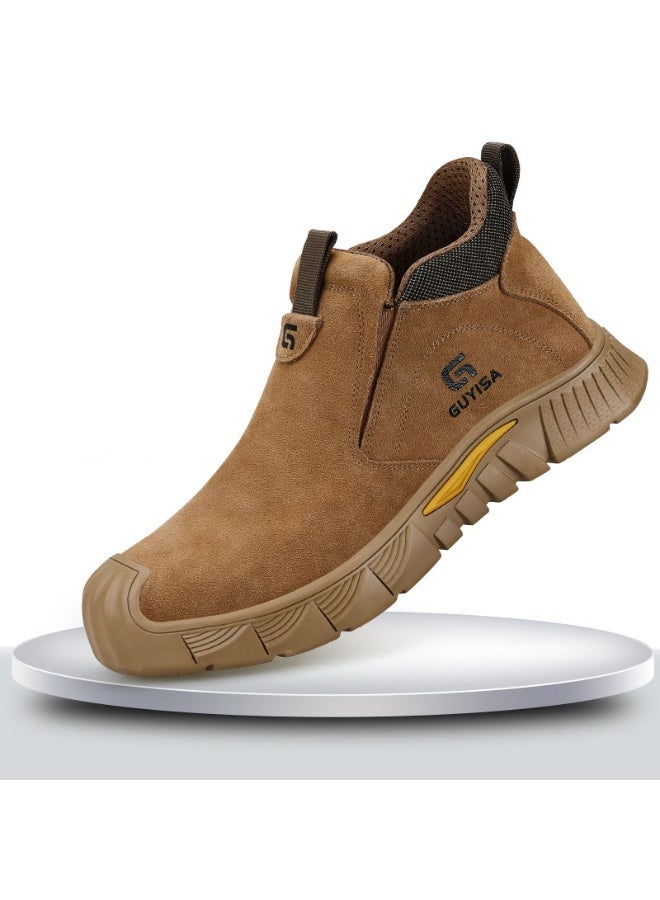 GUYISA Men's Safety Shoes Lightweight Electric Welding Construction Work Shoes Anti Crush And Piercing Steel Toe Work Boots - Image 1