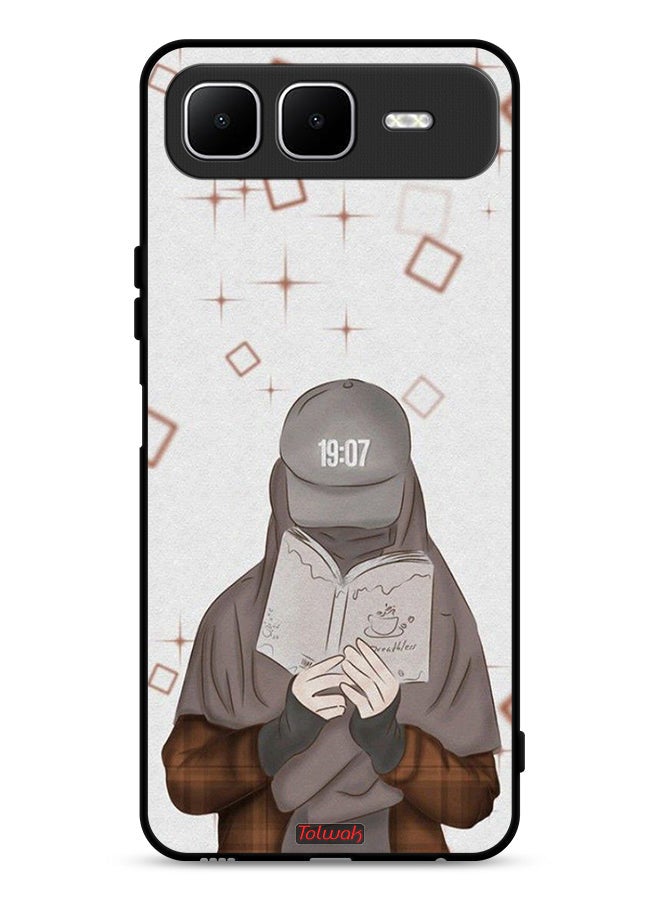 Tolwak Infinix Smart 10 Plus Protective Case Cover Girl Reading Art