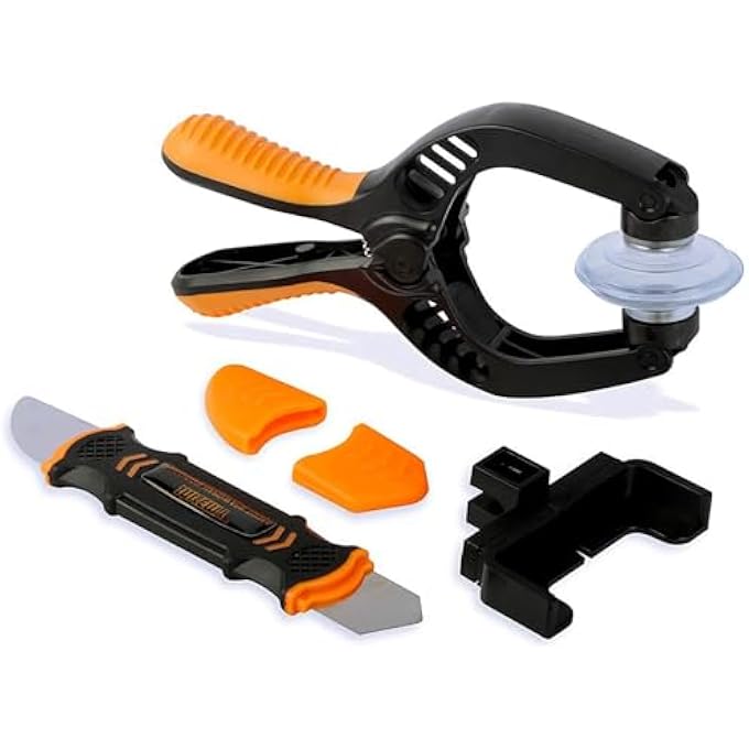 rayihni 2 PCS SCREEN OPENING TOOL KIT WITH SUCTION CUP AND OPENING PLIERS, LCD SCREEN REMOVAL AND REPLACEMENT TOOLS FOR MOBILE PHONE, TABLET, LAPTOP REPAIR - Image 1