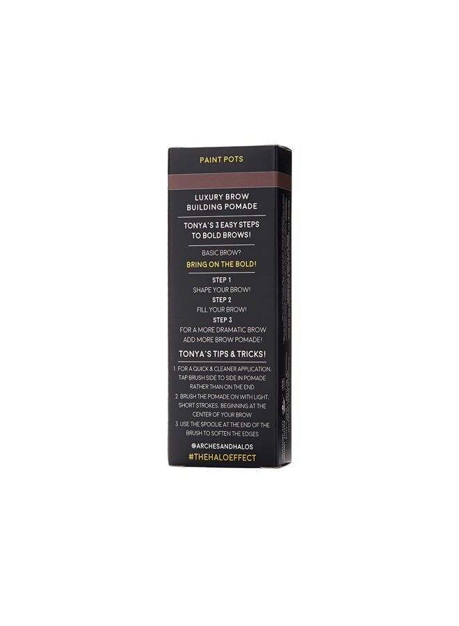 Arches & Halos Luxury Brow Building Pomade - Warm Brown - Tinting Brow Definer for Sculpting and Shaping Eyebrows - Soft, Smudge-Proof, Silky Texture - Lightweight Cream and Gel Blend - 0.016 oz - Image 5