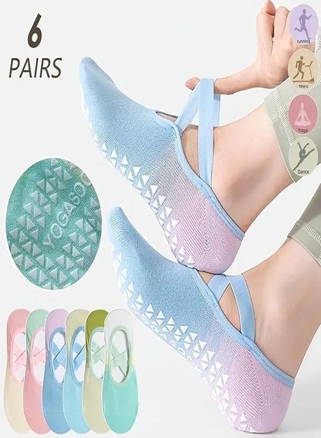 Fashiol Five Finger Yoga Socks | Non-Slip Grip Cotton Toe Socks with Elastic Strap | Anti-Skid Pilates, Yoga,Gym,Pilates & Barre Workouts Balance & Comfort (IN, Alpha, Free Size, 2, MultiColour) - Image 4