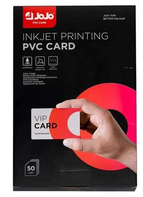 JoJo PVC Card Plastic Card Strips - Matte White Strips