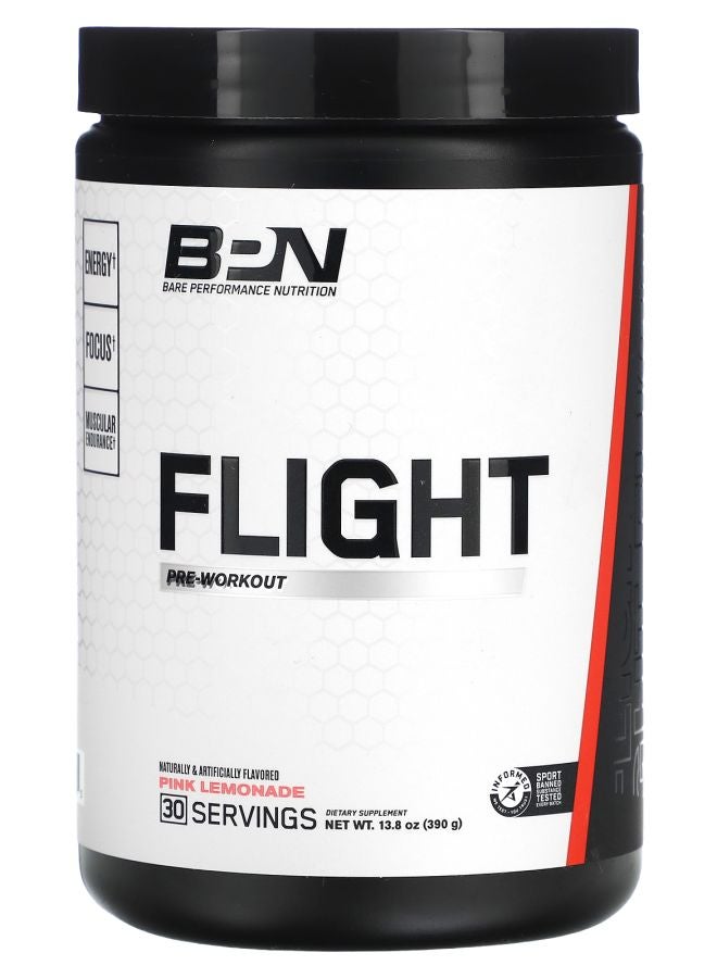 Bare Performance Nutrition Flight PreWorkout Pink Lemonade 13.8 oz (390 g)