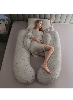 Arabest Pregnancy Pillows for Sleeping U-Shape Full Body Pillow and Maternity Support - for Back, Hips, Legs, Belly for Pregnant Women with Removable Washable Velvet Cover  - Image 1