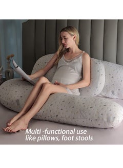 Arabest Pregnancy Pillows for Sleeping U-Shape Full Body Pillow and Maternity Support - for Back, Hips, Legs, Belly for Pregnant Women with Removable Washable Velvet Cover  - Image 3