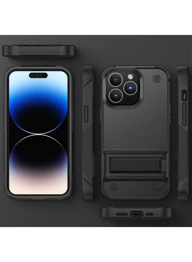 LENOK iPhone 13 pro max Case, Military-Grade Heavy-Duty Armor Case, Rugged, Shockproof, with Kickstand, fingerprint resist, for iPhone 13 pro max (13 PRO MAX) - Image 2