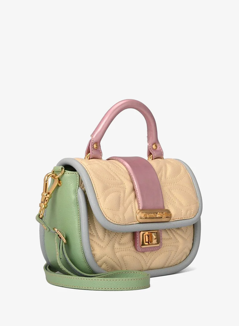 Top Handle Bag in Pearl Yellow