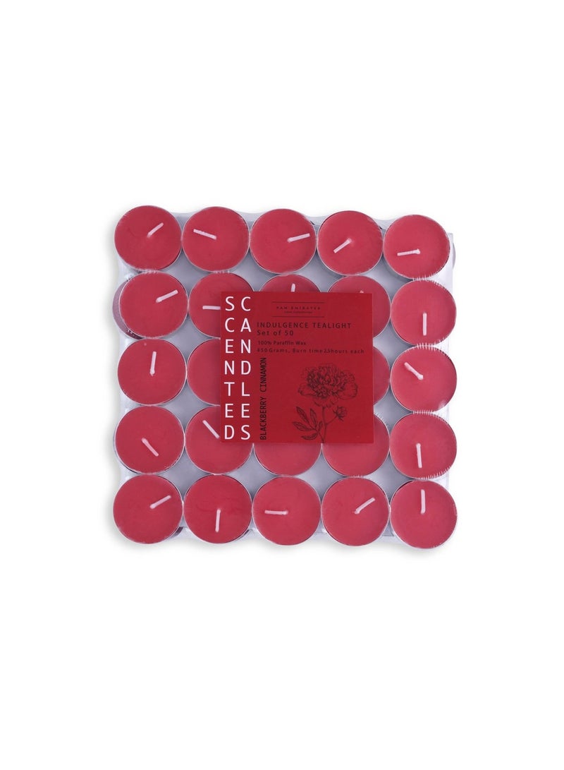 Pan Home Indulgence Blackberry Cinnamon 50 -Piece Tealight Candle - 2.5 Hrs - Image 2