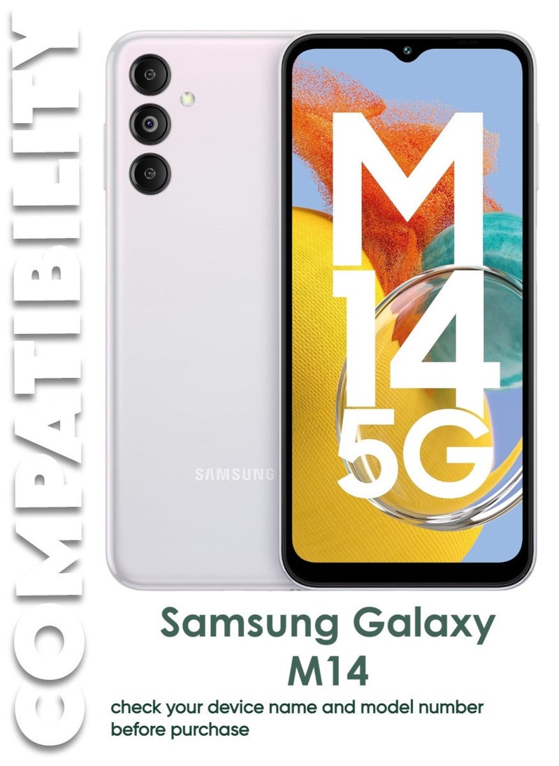 ACLIX 5 Pieces Antistatic ESD Dustproof Premium Quality High Definition Tempered Glass Screen Protector Designed For Samsung Galaxy M14 - Image 3