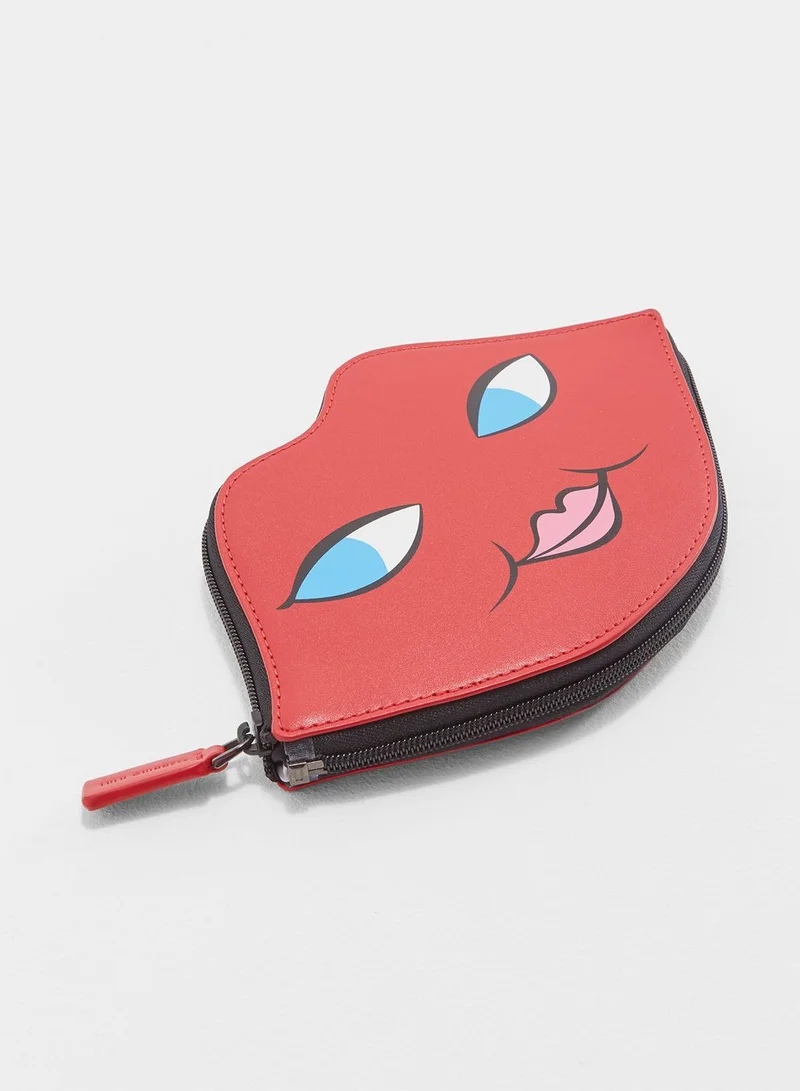 Lulu Guinness Lip Foldaway Shopper