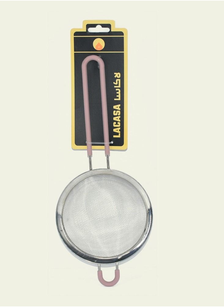 Stainless Steel Strainer Silver/Pink 14 centimeter - pzsku/Z03CDAD91F7BB1947F616Z/45/_/1652723590/860b47d7-a67c-48e6-b53d-361a6d893a70