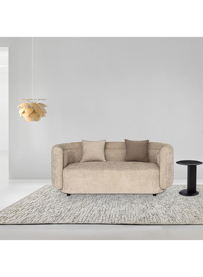 Home Box Lavie 2-Seater Fabric Sofa with 2 Cushions 84 x 74 x 191 cm - Image 1