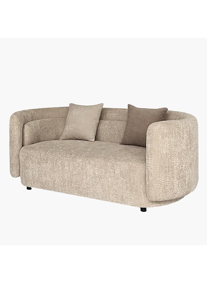 Home Box Lavie 2-Seater Fabric Sofa with 2 Cushions 84 x 74 x 191 cm - Image 4