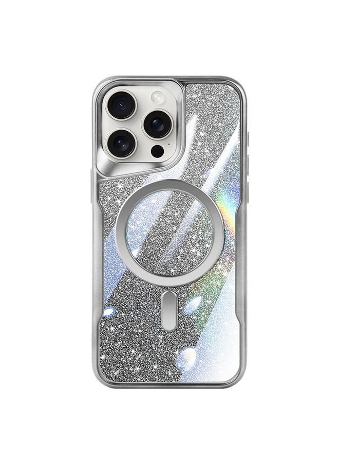 Zaboon Case For iPhone 13 Pro Max Blade MagSafe Magnetic Gradient Glitter PC Phone Case - Image 1