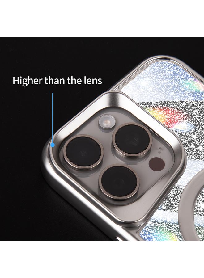 Zaboon Case For iPhone 13 Pro Max Blade MagSafe Magnetic Gradient Glitter PC Phone Case - Image 4