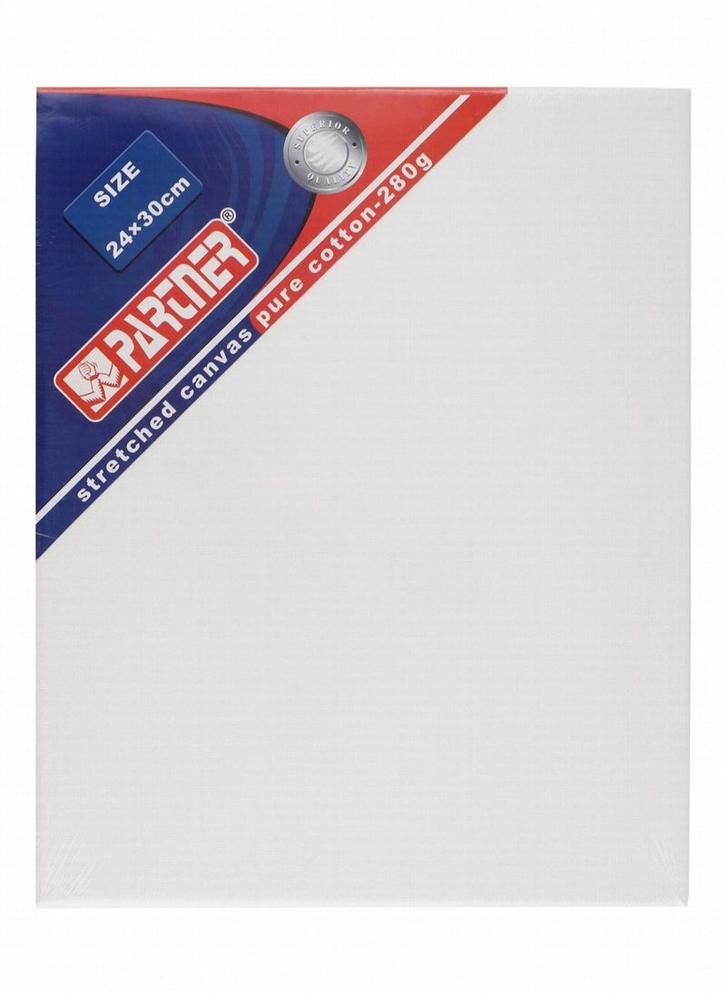 PARTNER - Stretched Canvas Board 24x30cm Size 280gsm Thickness - Image 1