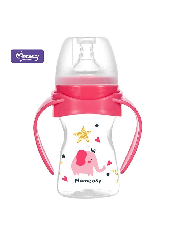 Momeasy 5oz/150ML Wide Neck Feeding Bottle with Handles 44759 Red - Image 1