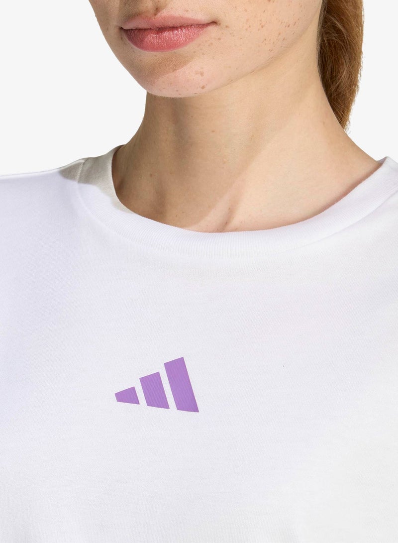 Adidas Soft  Graphic Oversized Tshirt - Image 3