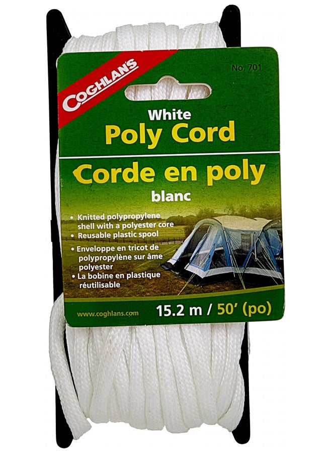 Coghlan's Braided Nylon Poly Cord, 50-Feet, White - Image 2
