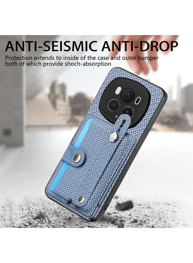 Zaboon Case For Honor Magic6 Pro 5G Wristband Kickstand Card Wallet Back Cover Phone Case with Tool Knife - Image 3