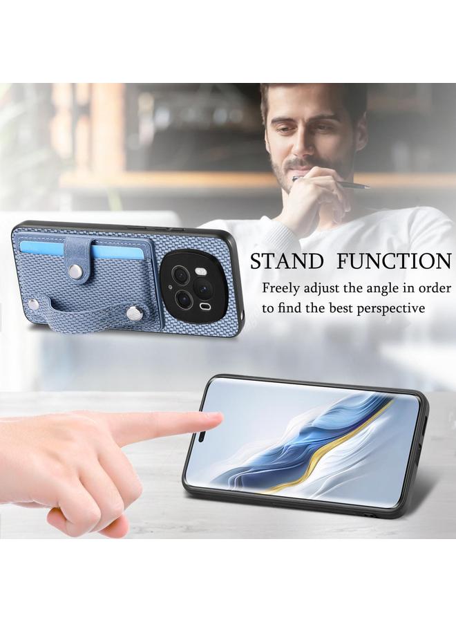 Zaboon Case For Honor Magic6 Pro 5G Wristband Kickstand Card Wallet Back Cover Phone Case with Tool Knife - Image 4