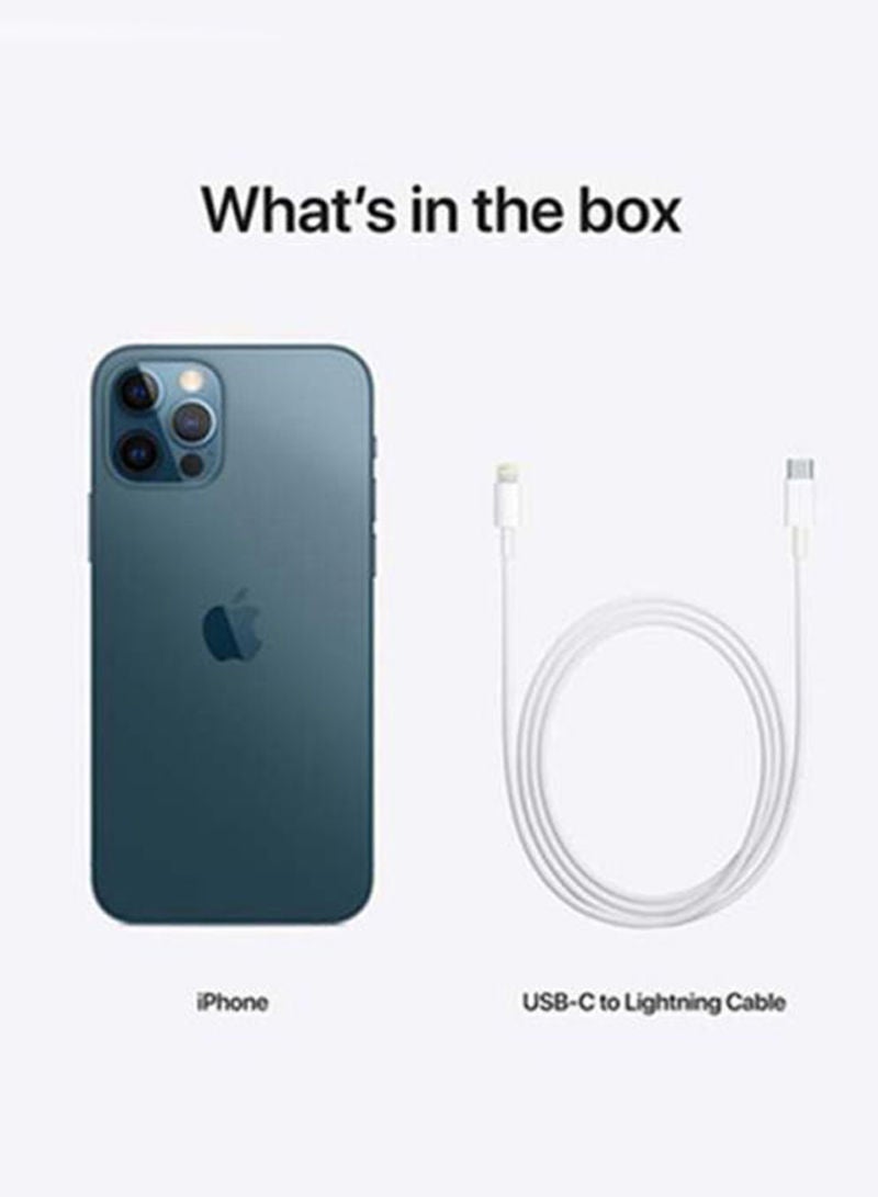 ابل  هاتف iPhone 12 Pro مزود ببرنامج Facetime وسعة 256 جيجابايت باللون الأزرق الهادئ وتقنية 5G - إصدار عالمي - Image 4