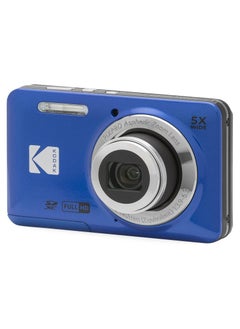 Kodak Co PIXPRO FZ55-BL 16MP Digital Camera 5X Optical Zoom 28mm Wide Angle 1080P Full HD Video 2.7" LCD Vlogging Camera (Blue)  - Image 1