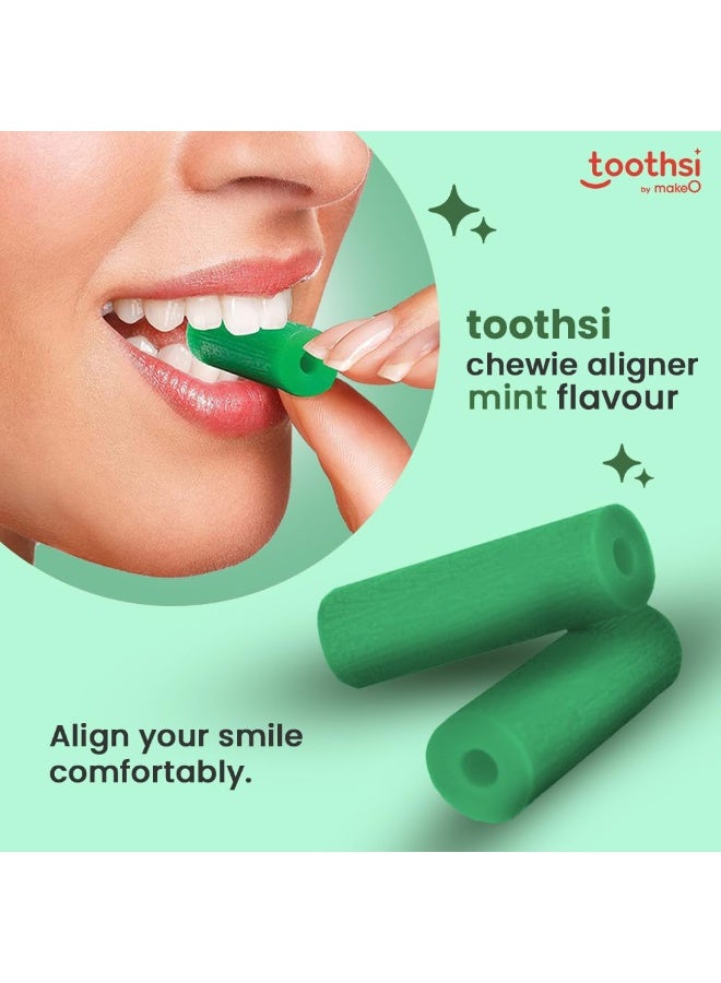 Toothsi Chewie Aligner | Mint Flavored Aligner Tray Seaters | 2cm | Chewie for Aligners | Styrene Copolymer Material - Soft Plastic | Soft & Reusable Aligner Chewies | Safe, Hygienic & Easy to Use - Image 4