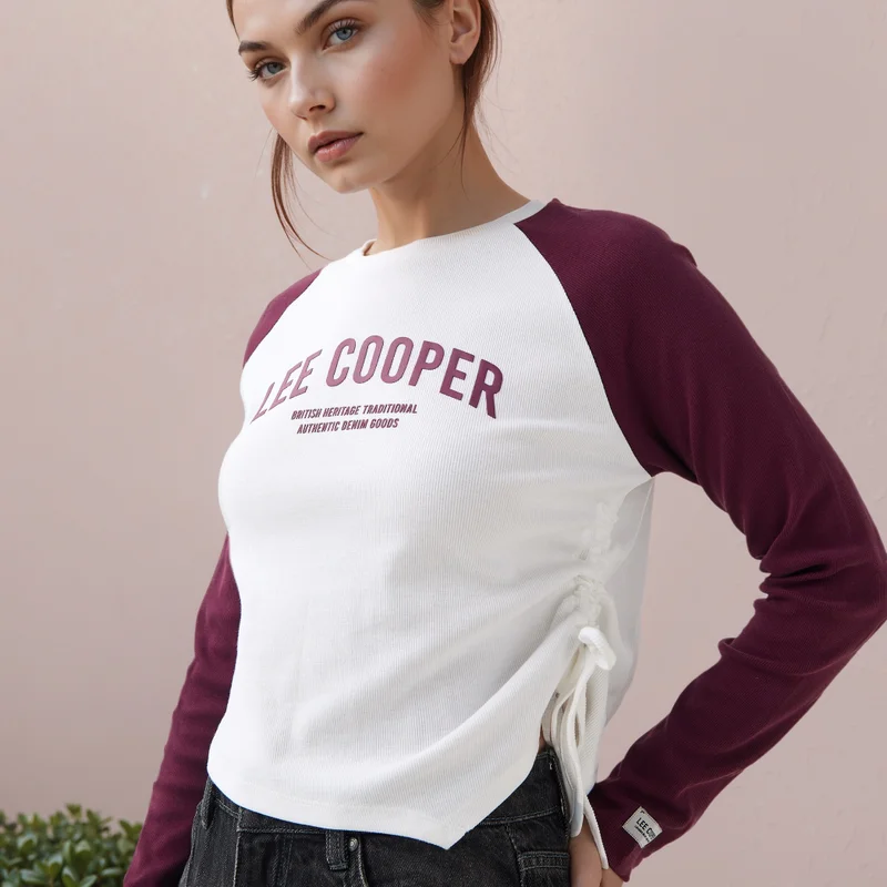 ADOT by Splash Lee Cooper Printed T-shirt with Raglan Sleeves